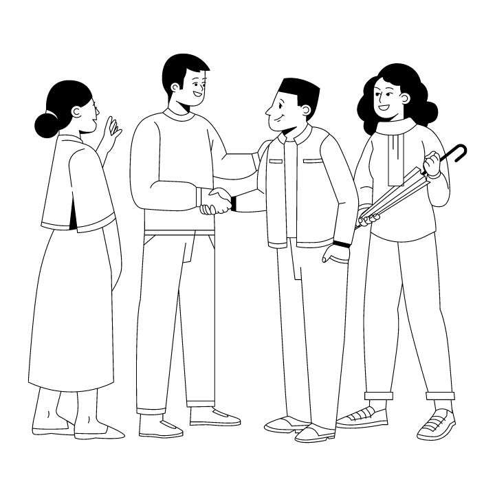 A simple drawing of group of people 1