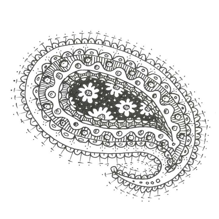 Beautiful Paisley pattern by Shoo Rayner Drawing