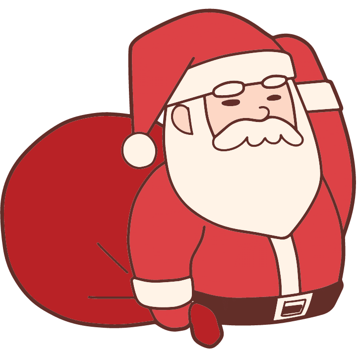 Confused Santa claus clip art