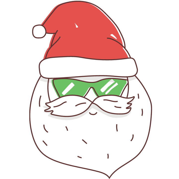 Cool Santa with shades