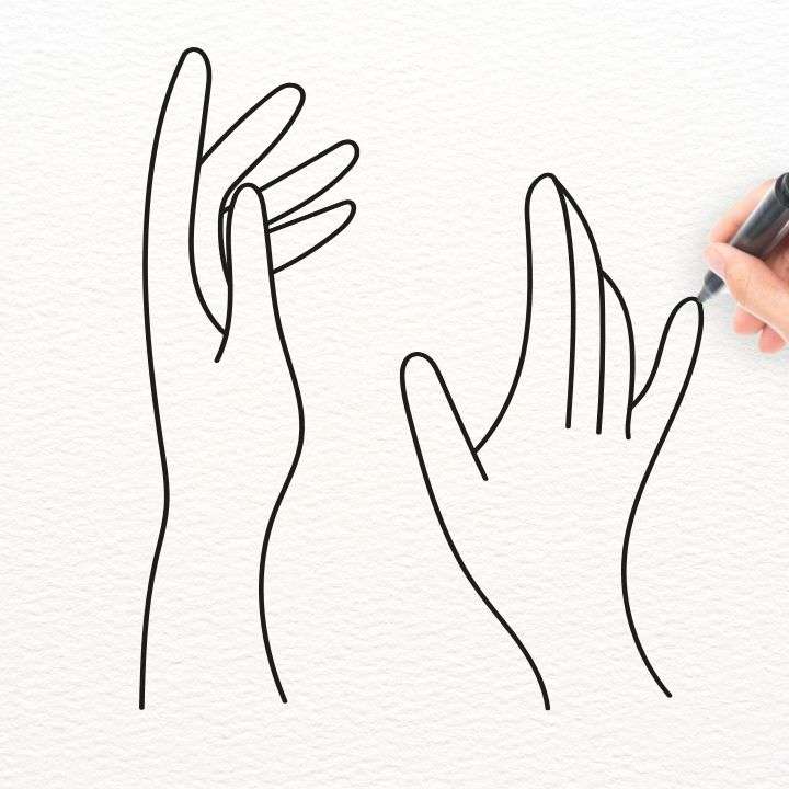 Hands Easy Drawing