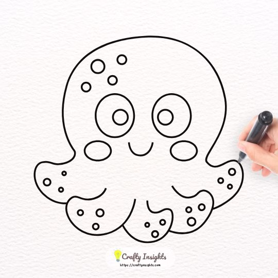 Octopus Easy Drawing