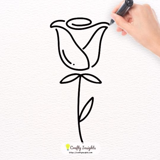 Rose Easy Drawing