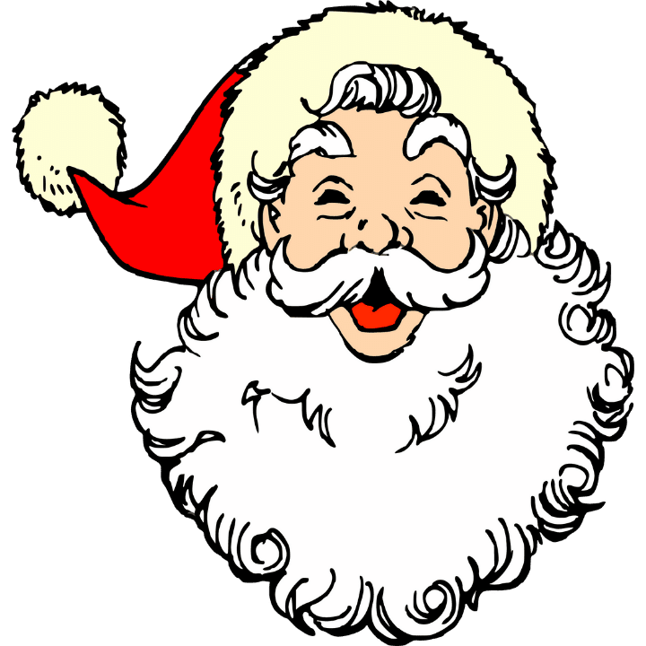 Santa claus happy face