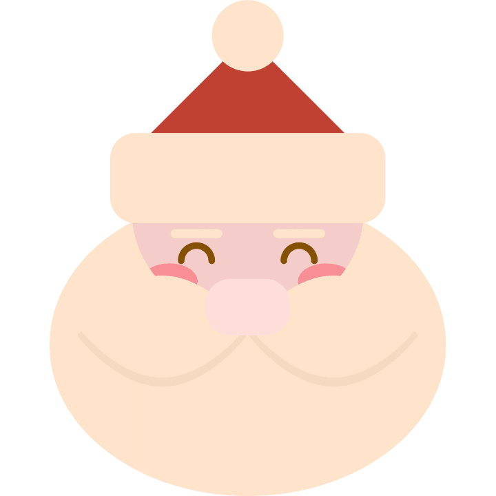 Santa happy face