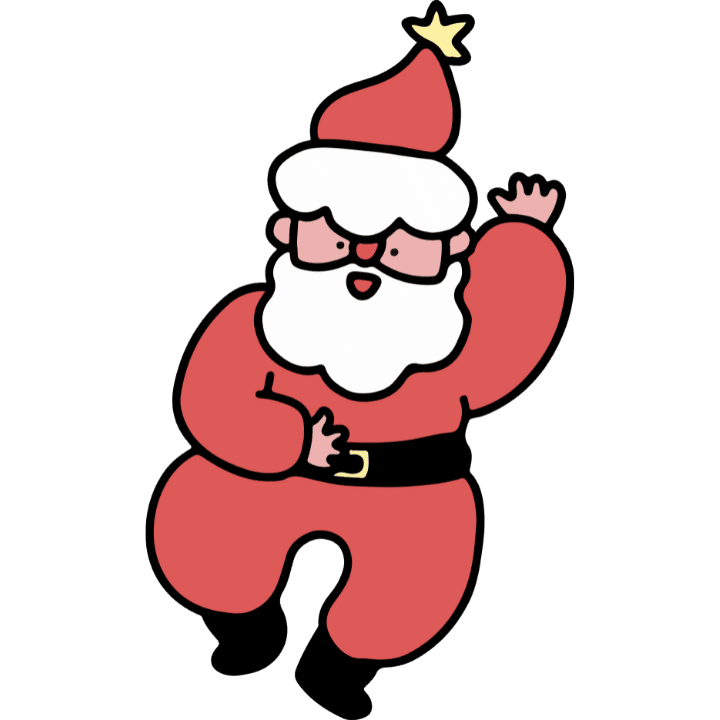Simple drawing Santa
