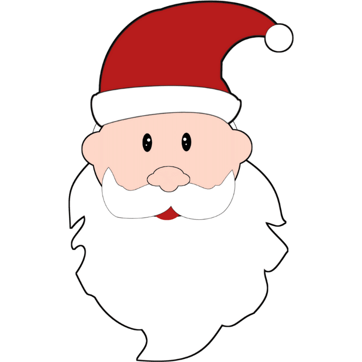 Simple vector Santa