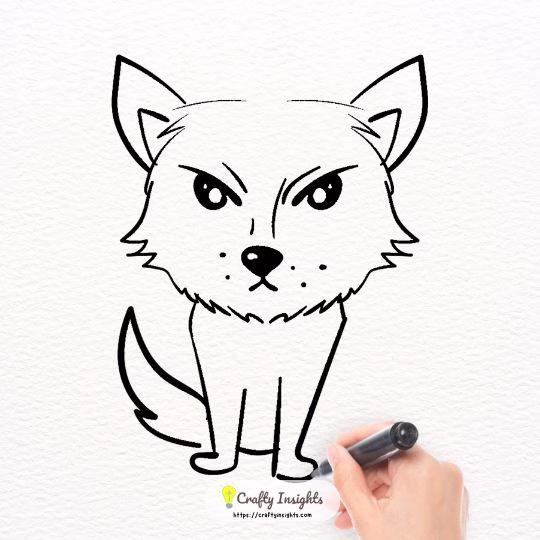 Wolf Easy Drawing