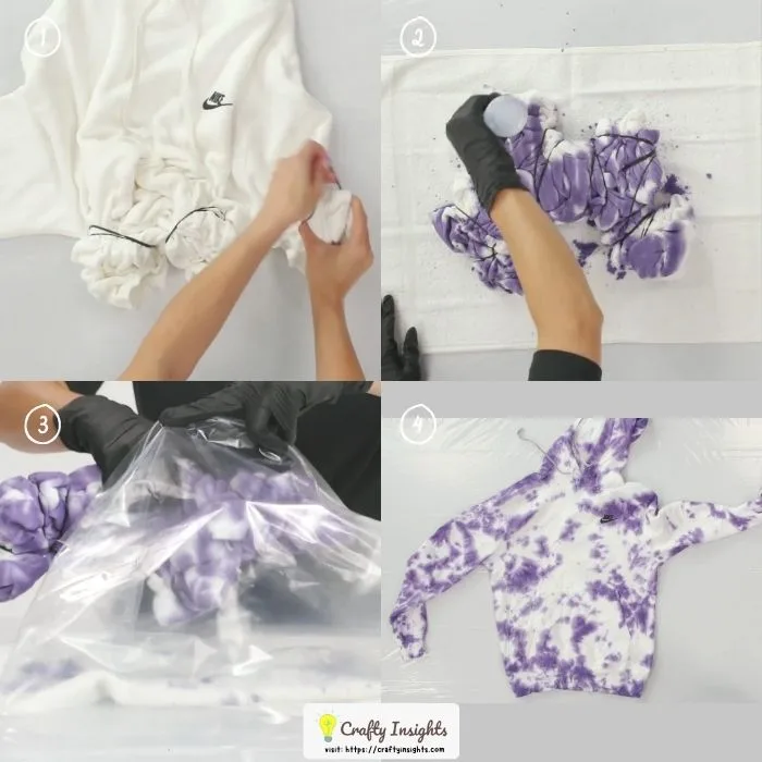 Learn how to crumple tie dye! - Gathered