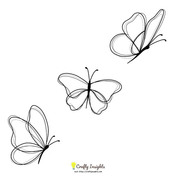 Update 129+ butterfly drawing photo latest