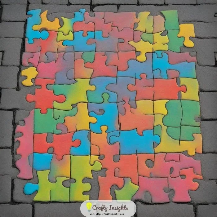 intricate puzzles chalk art