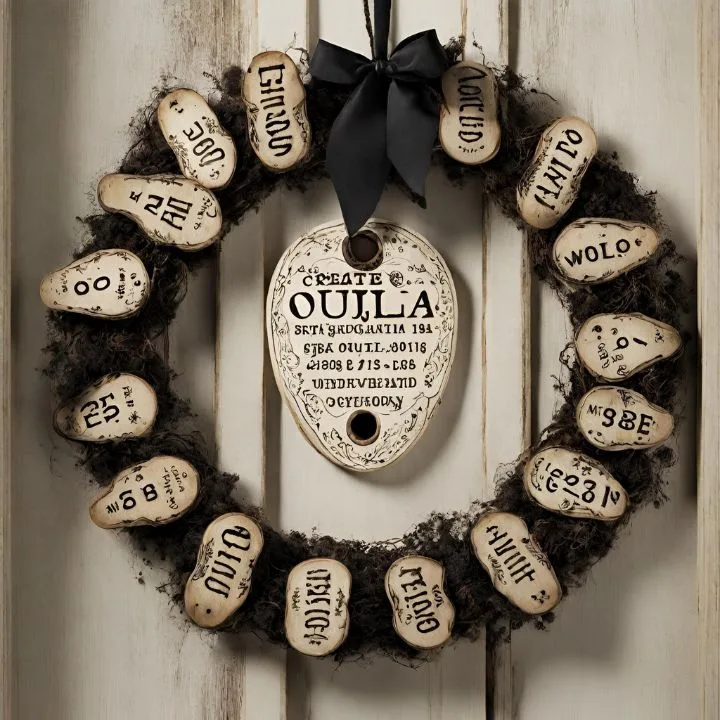 Ouija Board Wreath