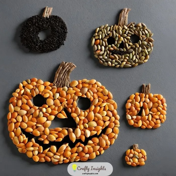 pumpkin seeds as your artistic medium