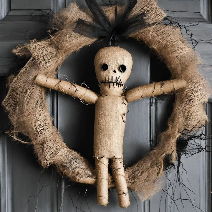 Voodoo Doll Wreath