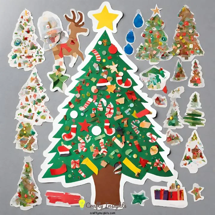 Christmas Tree Sticker Art
