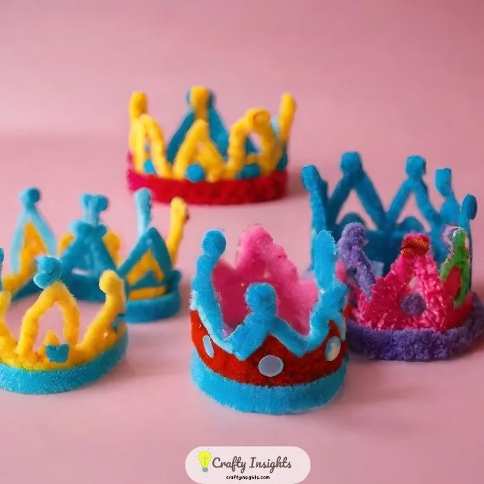 Pipe Cleaner Crowns for Little Royalties