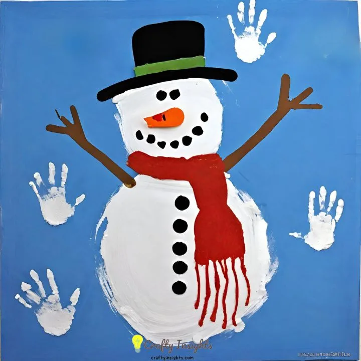 Snowman Handprint Keepsake