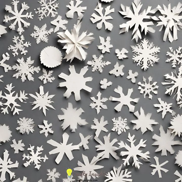  Torn Paper Snowflakes