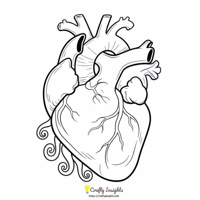 Human Heart Drawing