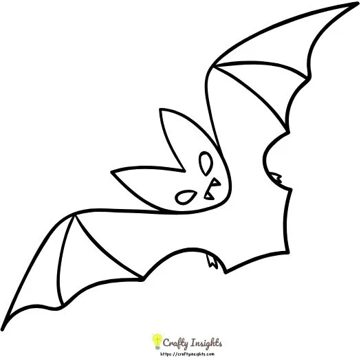 Simple Bat Drawing Idea