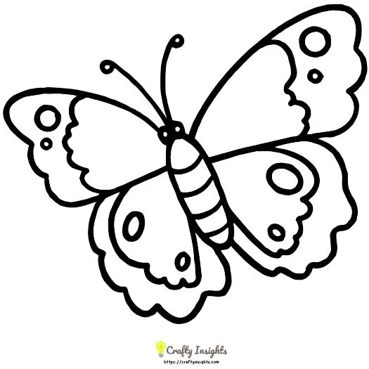 Simple Butterfly Drawing Idea
