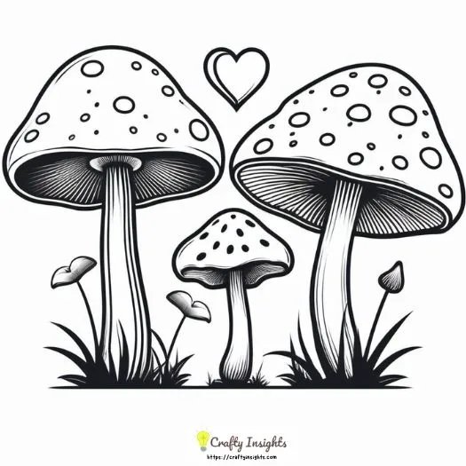 Mushroom Love Drawing jpg