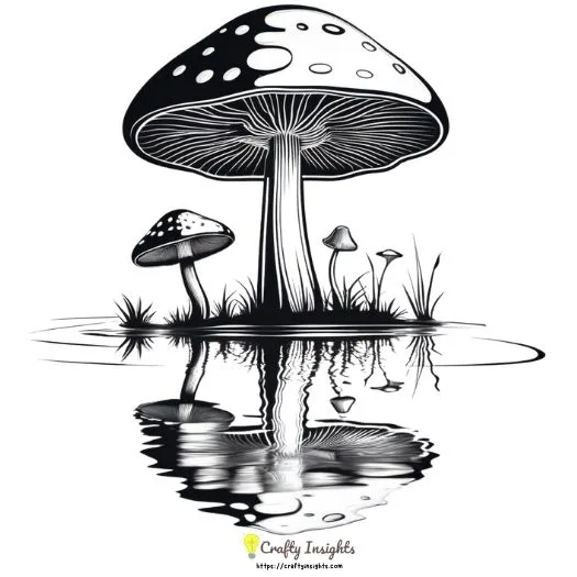 Mushroom Reflection Drawing jpg