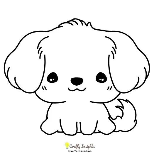 Simple Puppy Drawing Idea