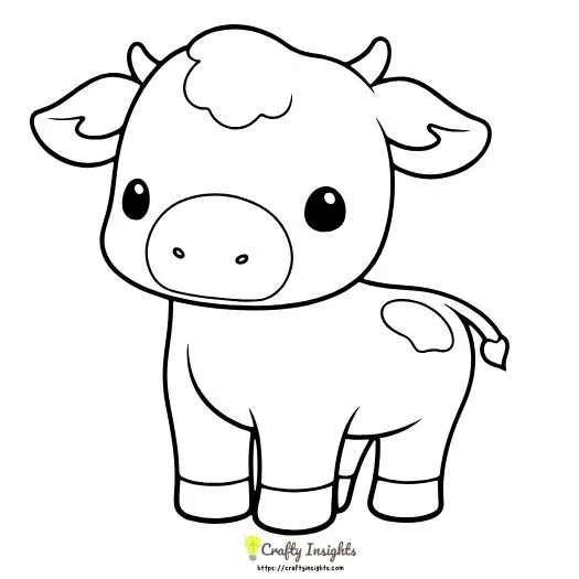 Cow Drawing Idea