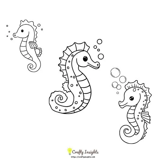 Seahorse Drawing Idea