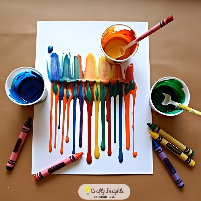 Melted Crayon Art