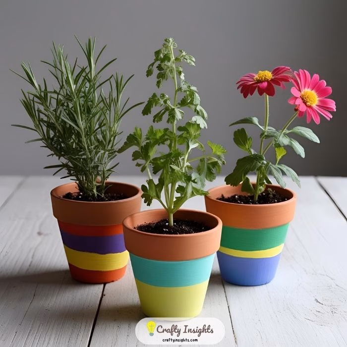 Painted Flower Pots