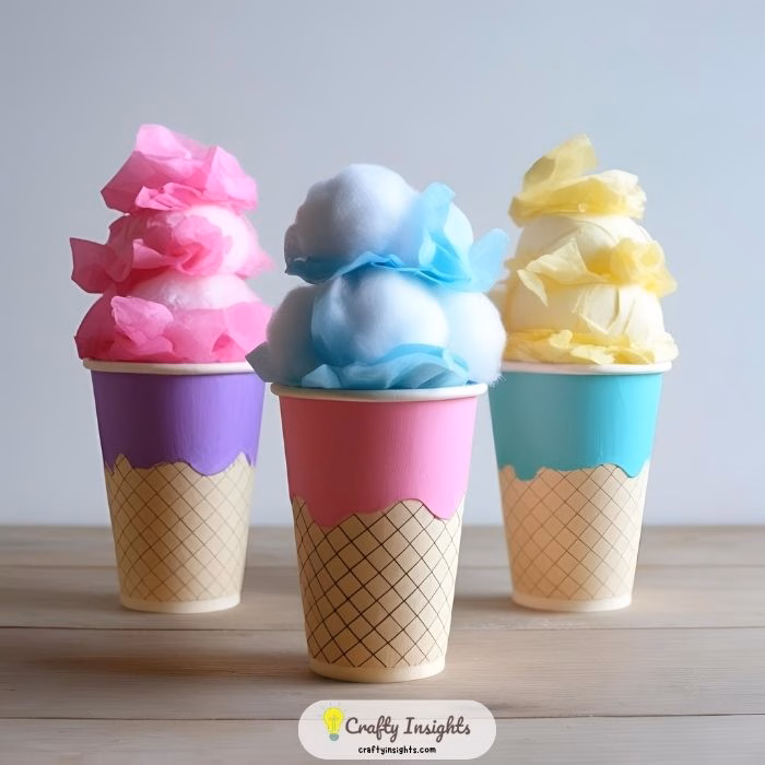 Paper Cup Ice Cream Cones