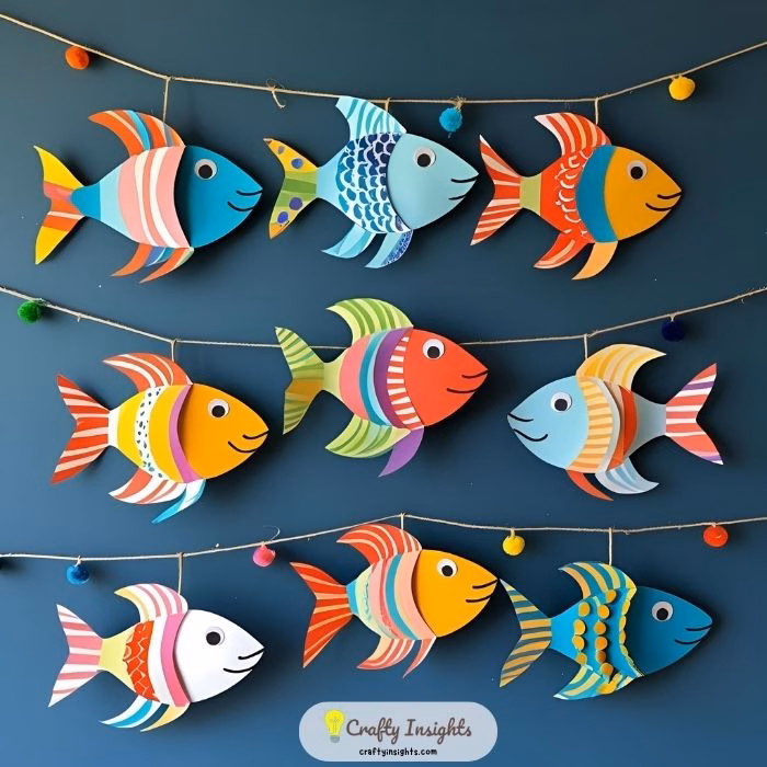 Paper Fish Garland