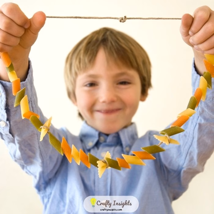 Rainbow Pasta Necklace