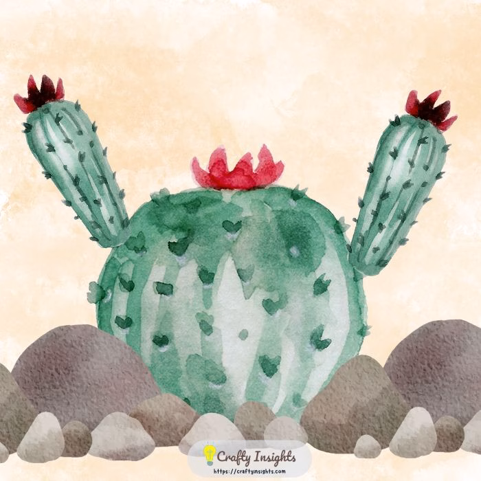 Cactus Watercolor Painting