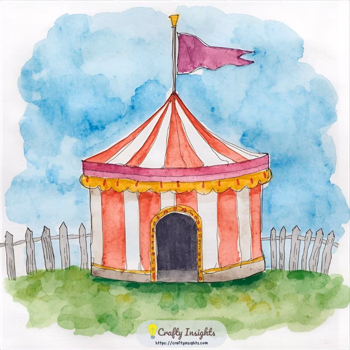 Carnival Watercolor Painting