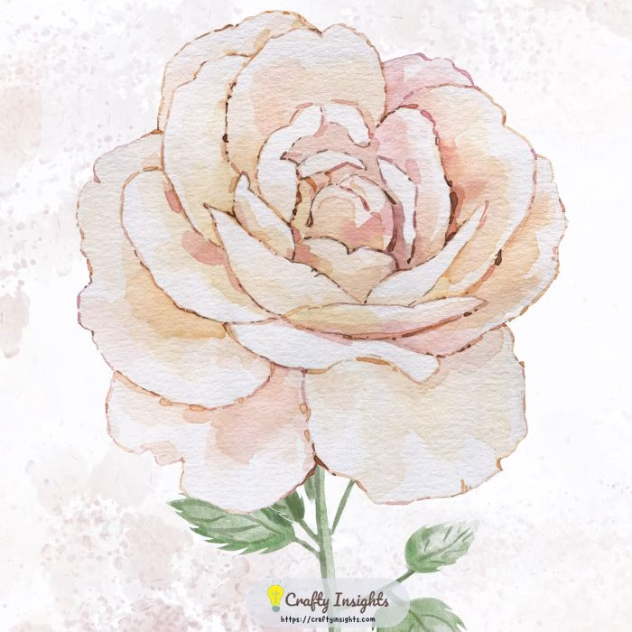 Roses watercolor painting