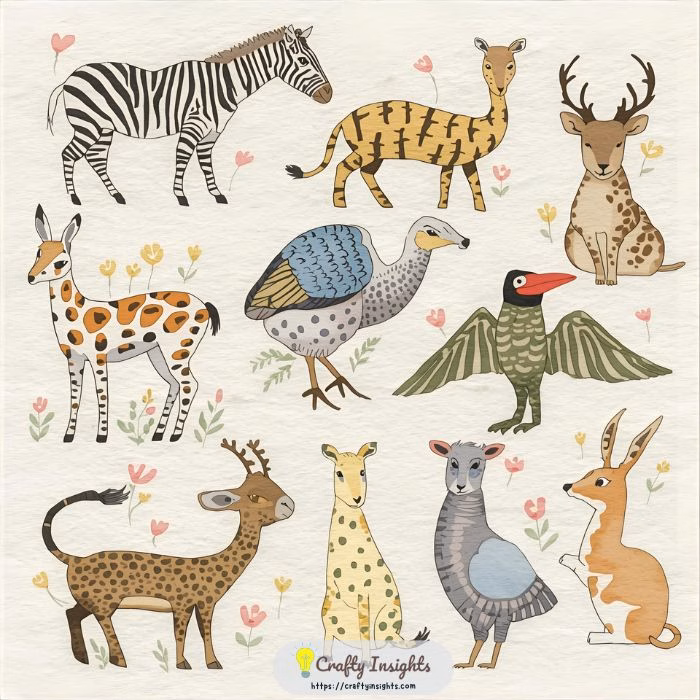 Watercolor Animals