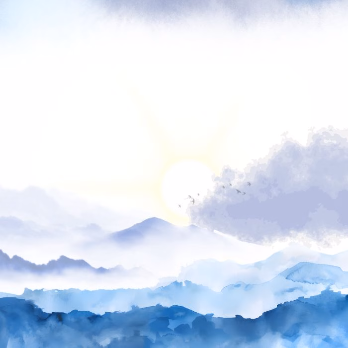 mountains Watercolor