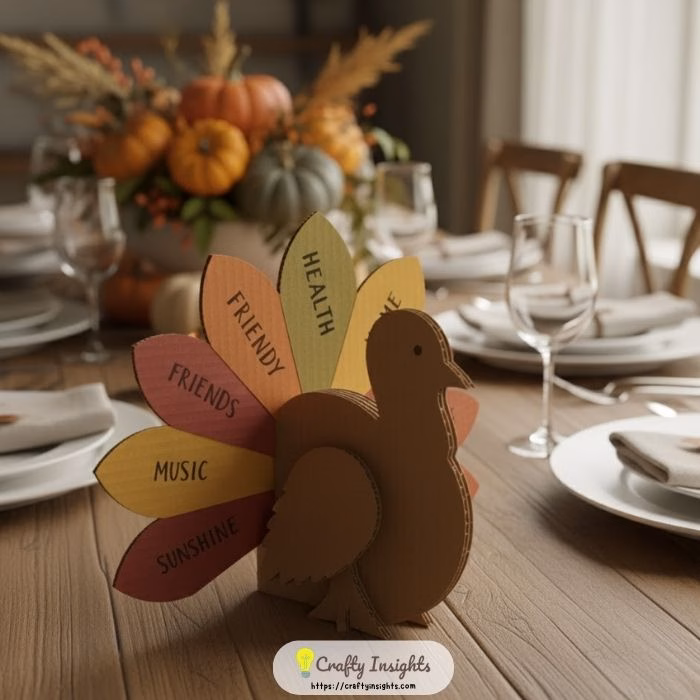 Cardboard Gratitude Turkey