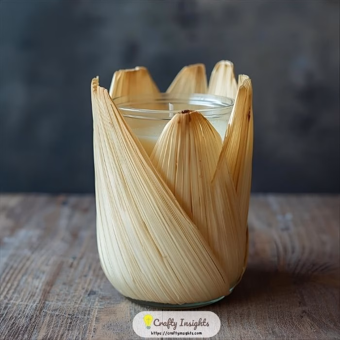 Corn Husk Candle Holders min