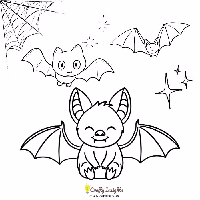 Cute Bat drawing