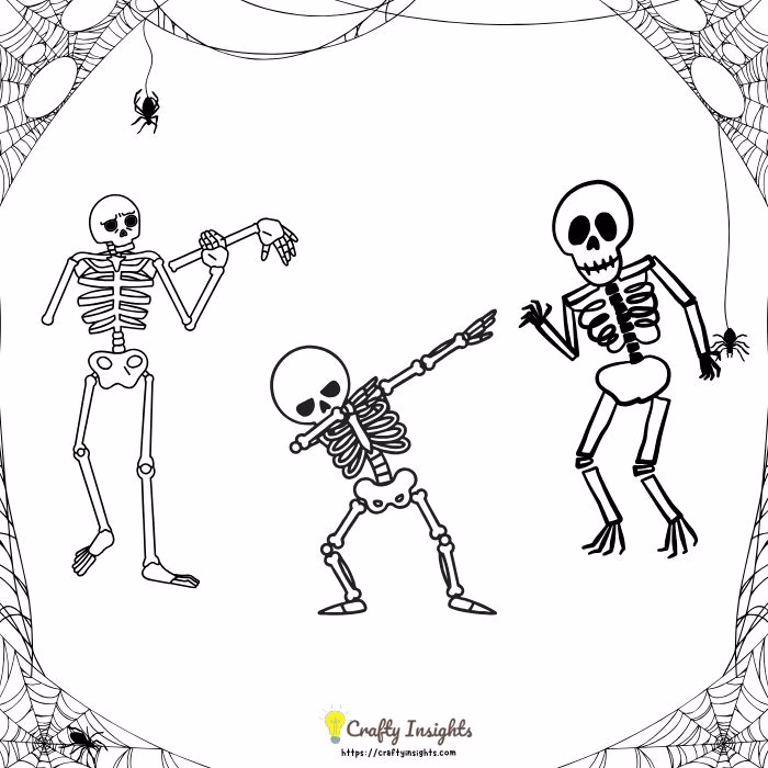 Dancing Skeleton Drawing