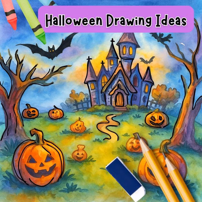 Easy Halloween drawing ideas