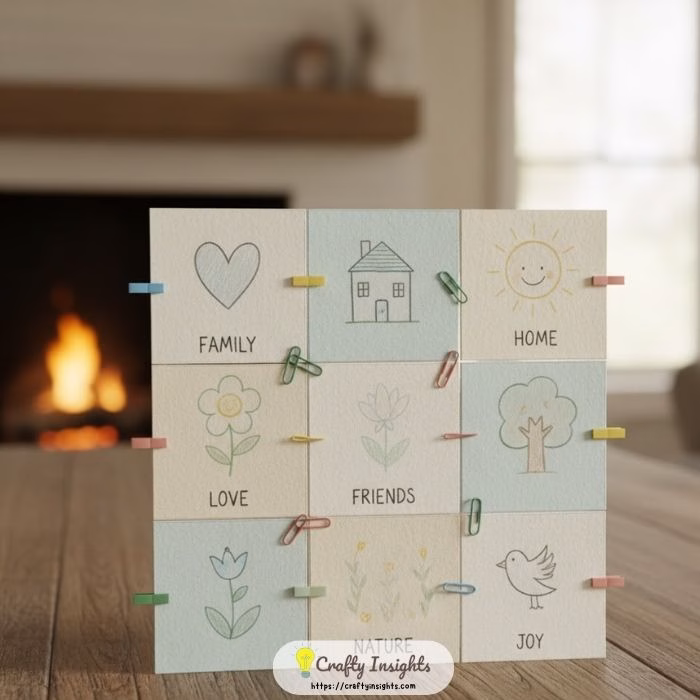 Family Thankful Quilt Paper