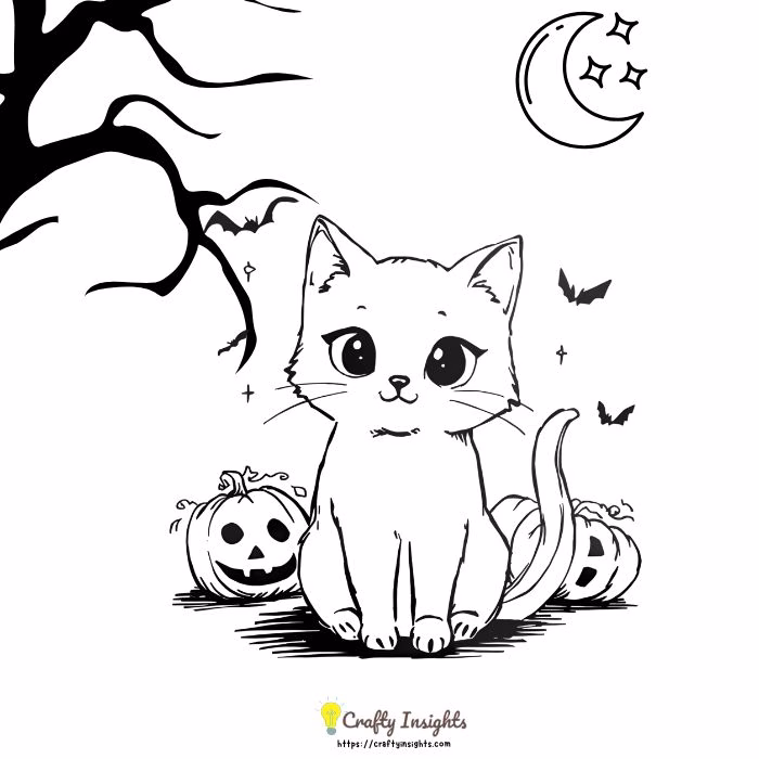 Halloween Cat drawing