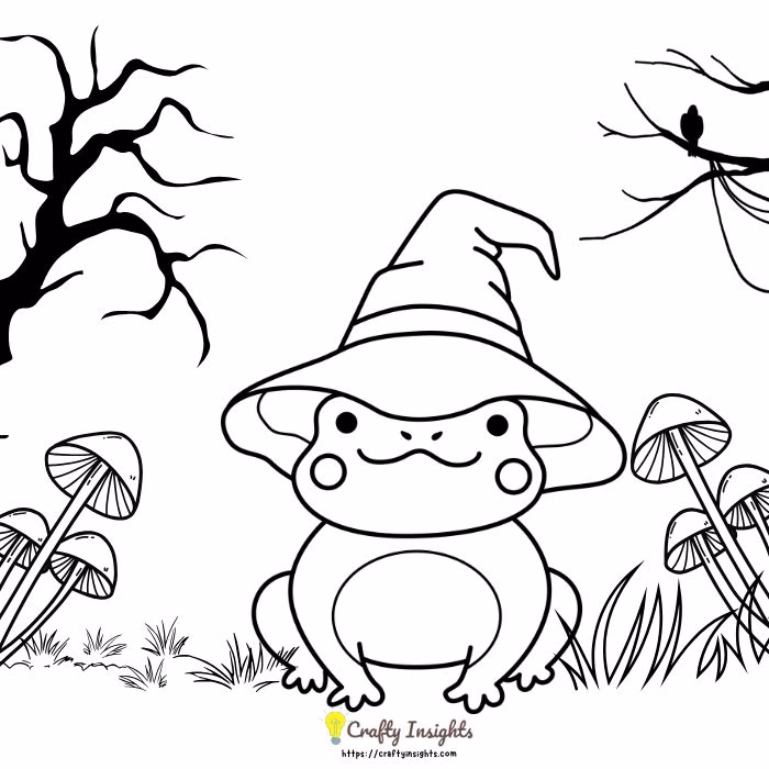 Halloween Frog Drawing 1