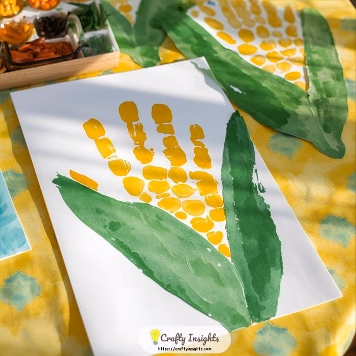 Handprint Corn Craft min