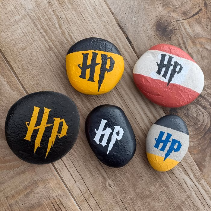 Harry Potter Painted Rocks 1